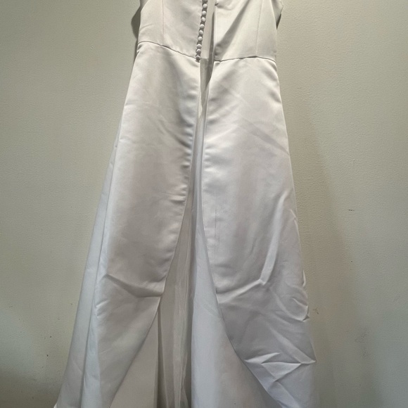 David's Bridal White Kids Formal Dress - Picture 4 of 5